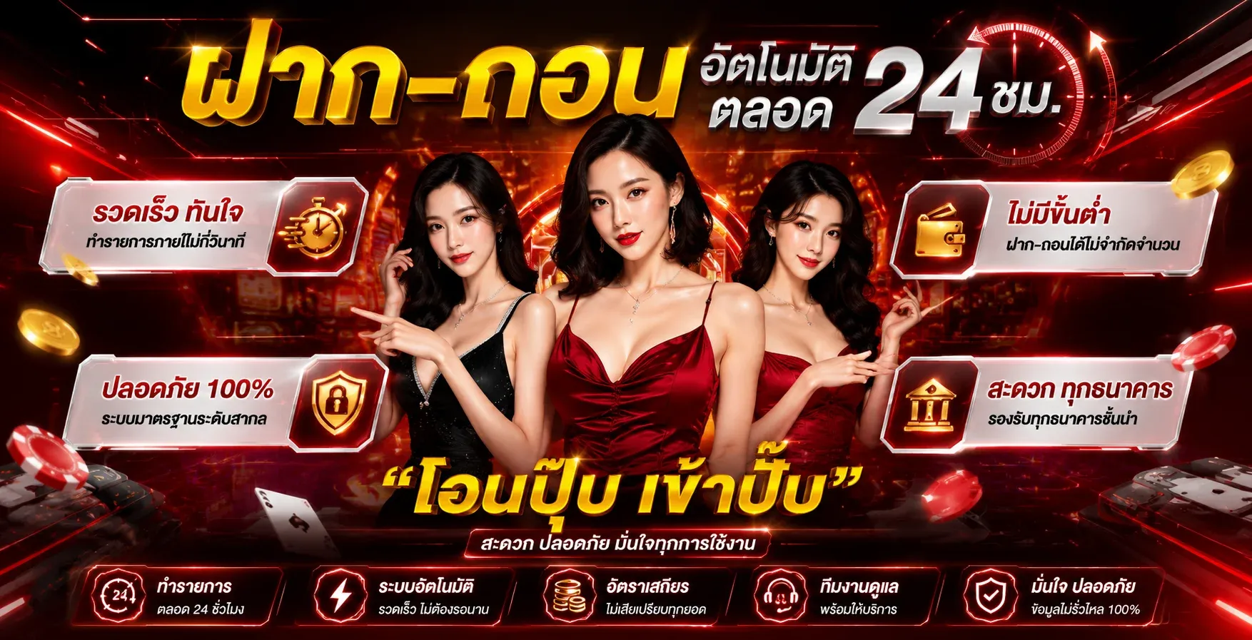 หน้าห้องบาคาร่าสด SA GAME แสดงโต๊ะพร้อมดีลเลอร์และเมนูวางเดิมพัน